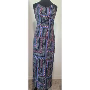 Atmosphere Geo Maxi Dress 6 Y2K Retro Aztec Cowgirl Bodycon Summer Festival